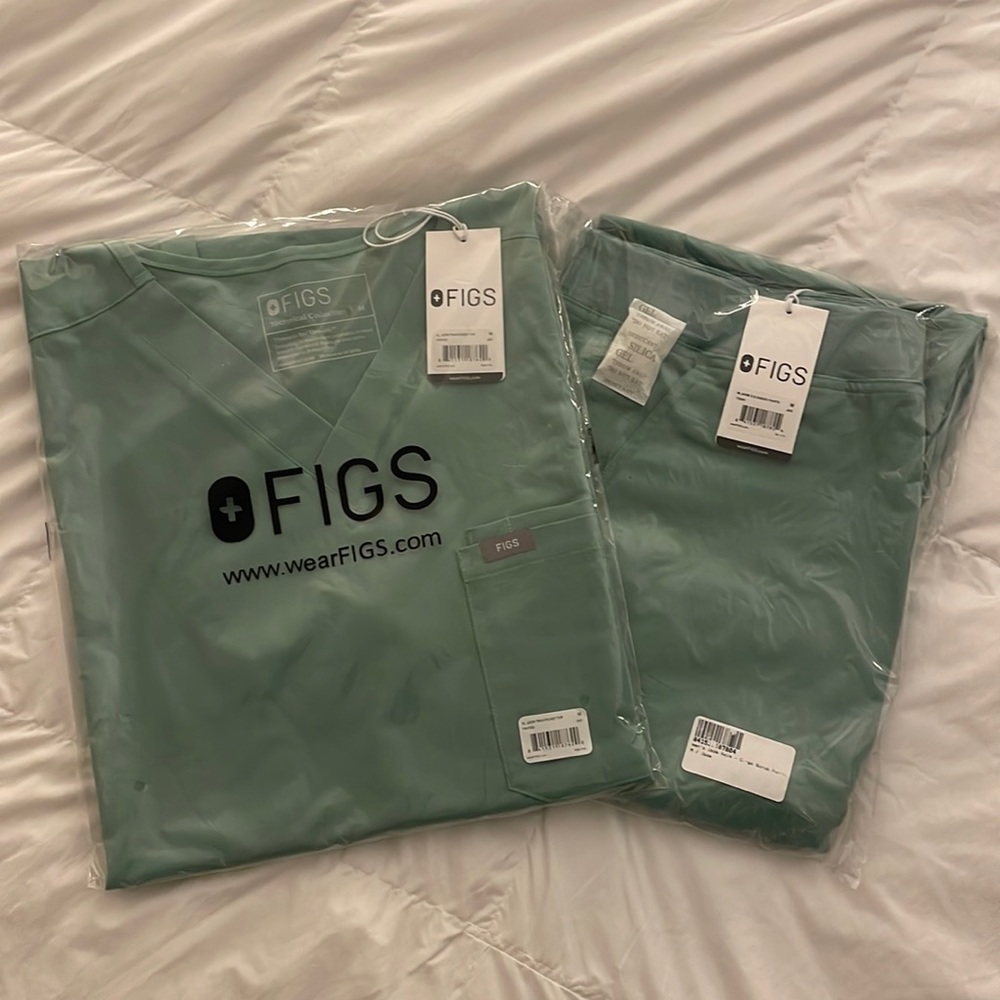 Figs scrub set. Jade. Medium